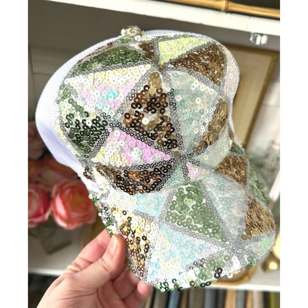 Women's Sequined Baseball Cap